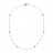 Necklace in white gold, diamonds and blue sapphires