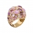 Pink gold ring with amethyst