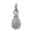 Charm set in white gold and diamonds pavé