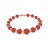 Spring bracelet set in white gold, red coral and diamonds